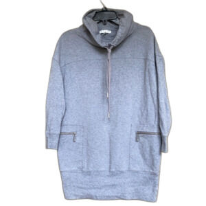 Chaus grey long terry sweatshirt